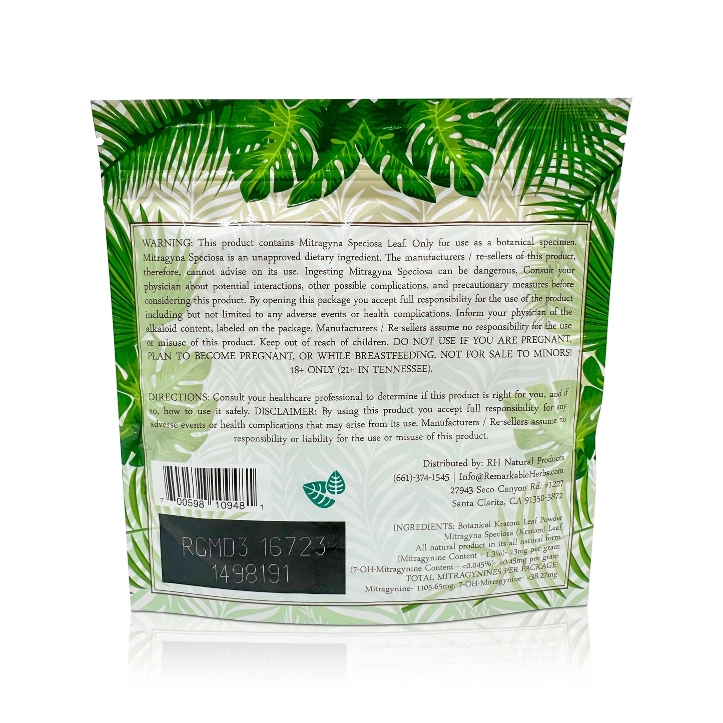 REMARKABLE HERBS GREEN MAENG DA POWDER 3OZ