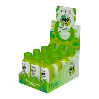 MITRA9 KAVA & KRATOM SHOT - CRISP APPLE  - 2OZ