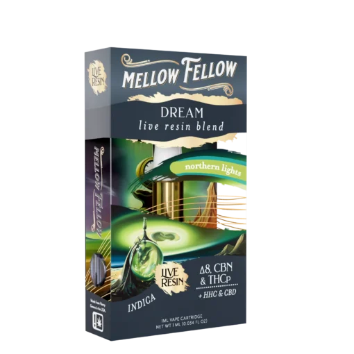 MELLOW FELLOW LIVE RESIN BLEND CARTRIDGE 1G - NORTHERN LIGHTS (INDICA)