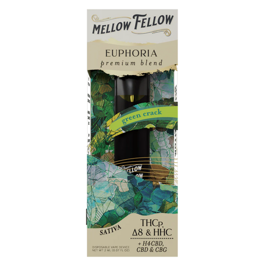 MELLOW FELLOW PREMIUM BLEND DISPOSABLE 2G - GREEN CRACK (SATIVA)