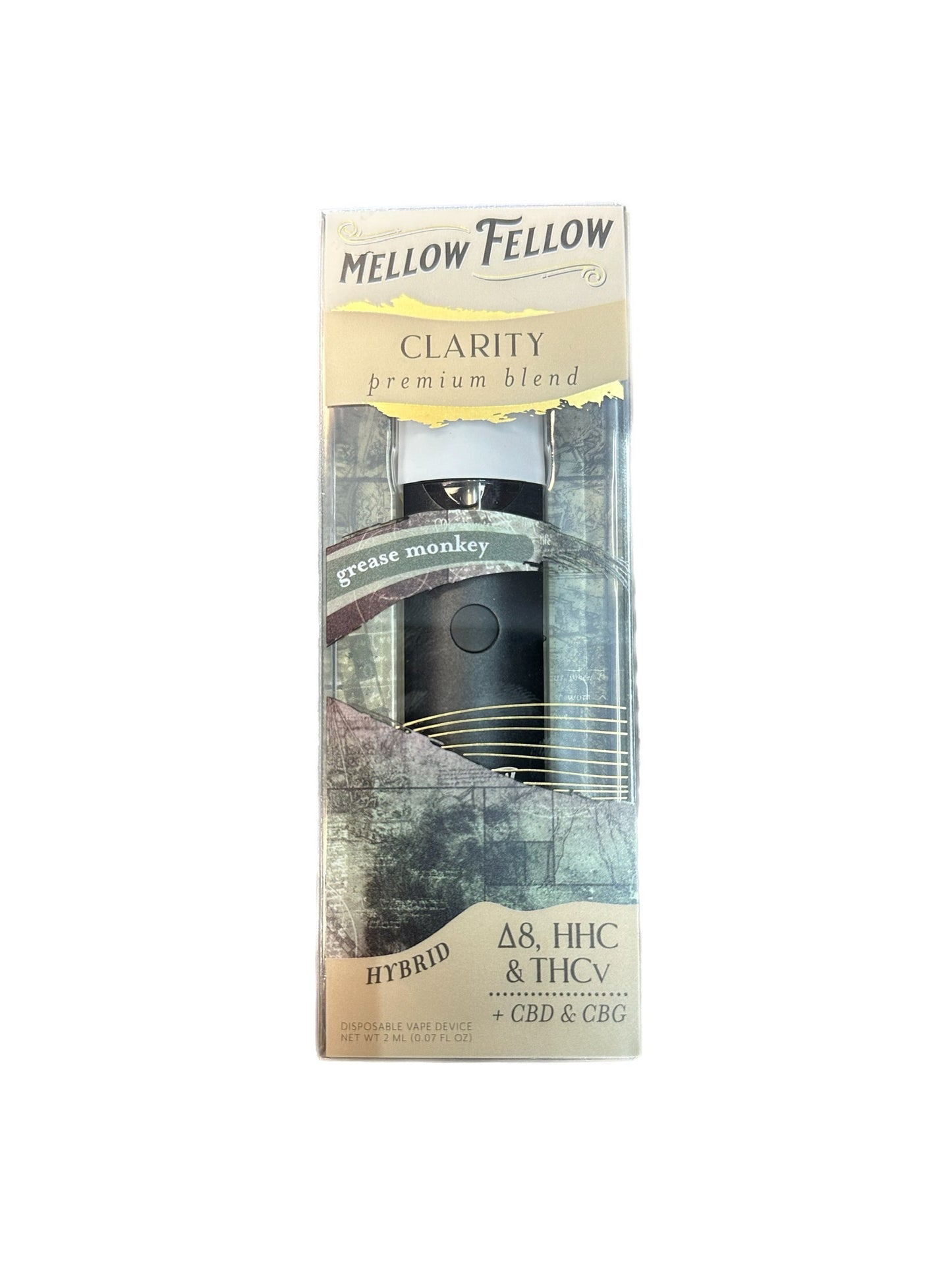 MELLOW FELLOW PREMIUM BLEND DISPOSABLE 2G -GREASE MONKEY (HYBRID)