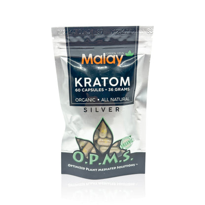 OPMS SILVER GREEN VEIN MALAY CAPSULES 60CT