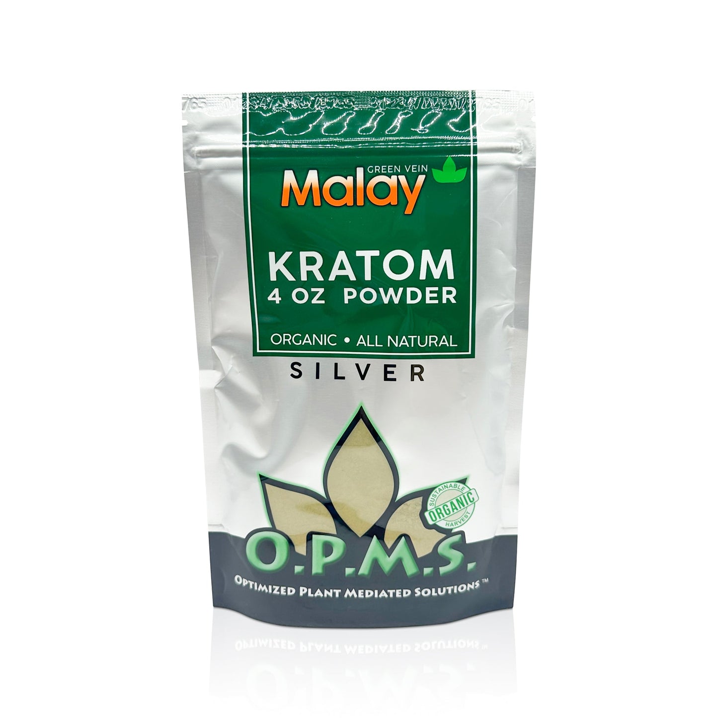 OPMS SILVER GREEN VEIN MALAY POWDER 4OZ