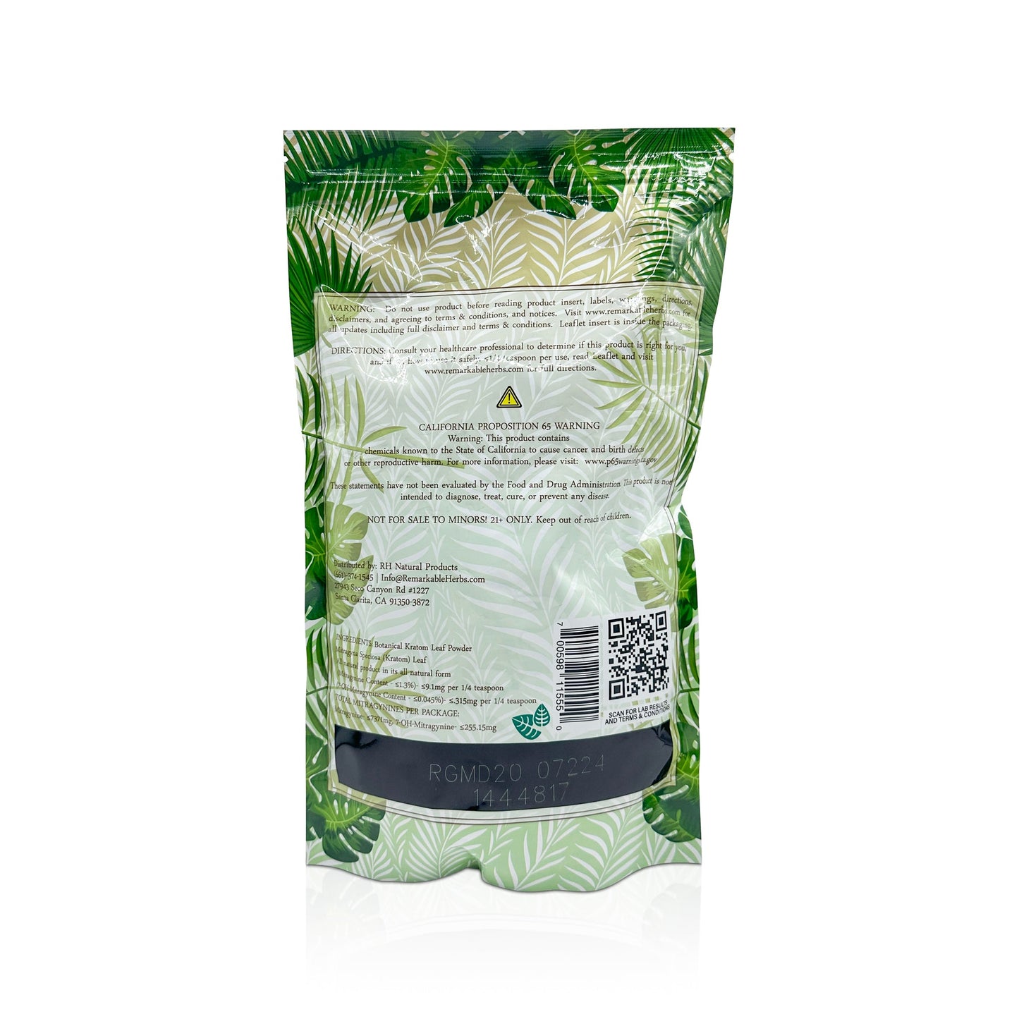 REMARKABLE HERBS GREEN MAENG DA POWDER 20OZ
