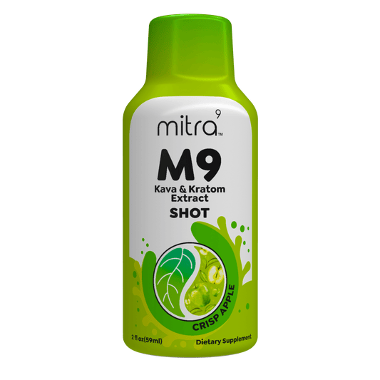 MITRA9 KAVA & KRATOM SHOT - CRISP APPLE  - 2OZ