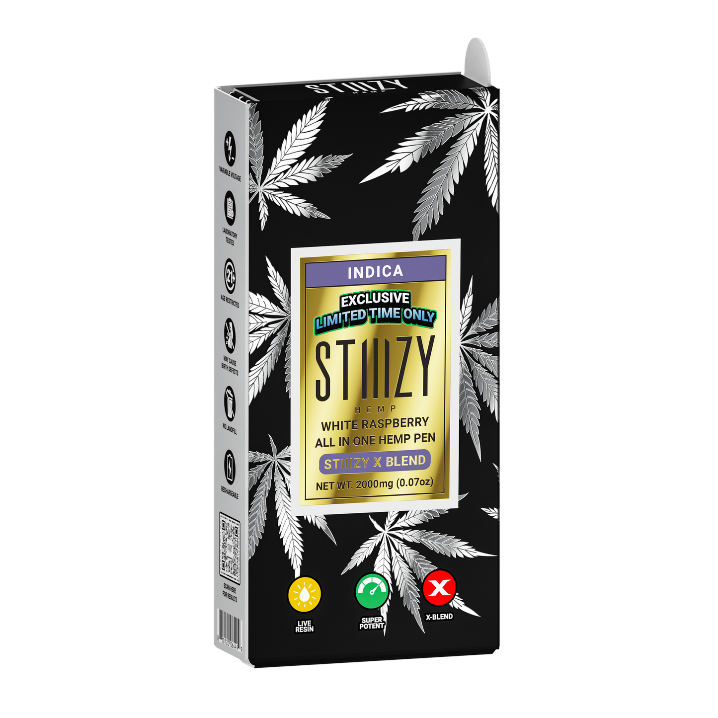 STIIZY X BLEND DISPOSABLE 2G - WHITE RASPBERRY