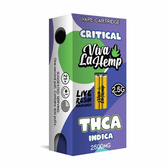 VIVA LA HEMP THC-A CARTRIDGE 2.5GRAMS -CRITICAL (INDICA)